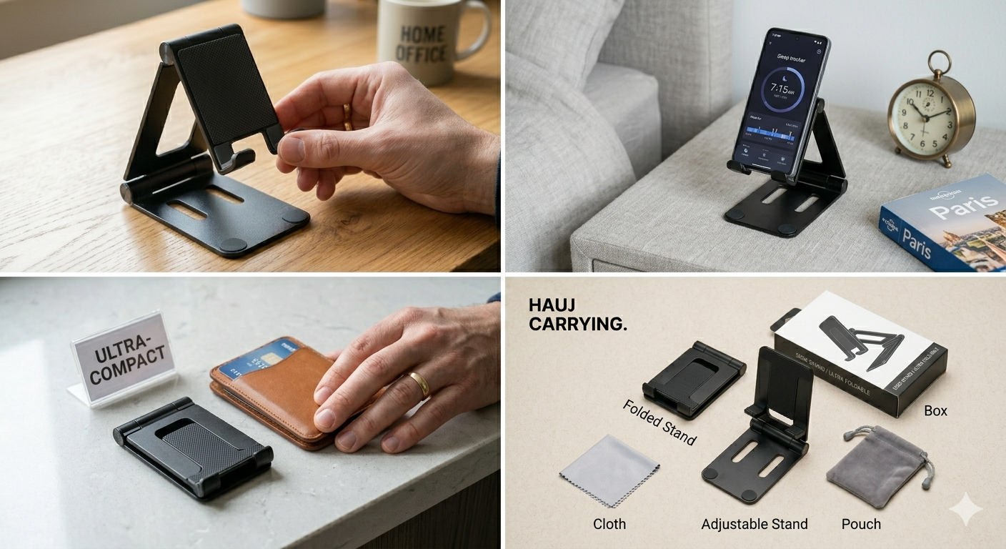 Foldable Desk Stand for Smartphones