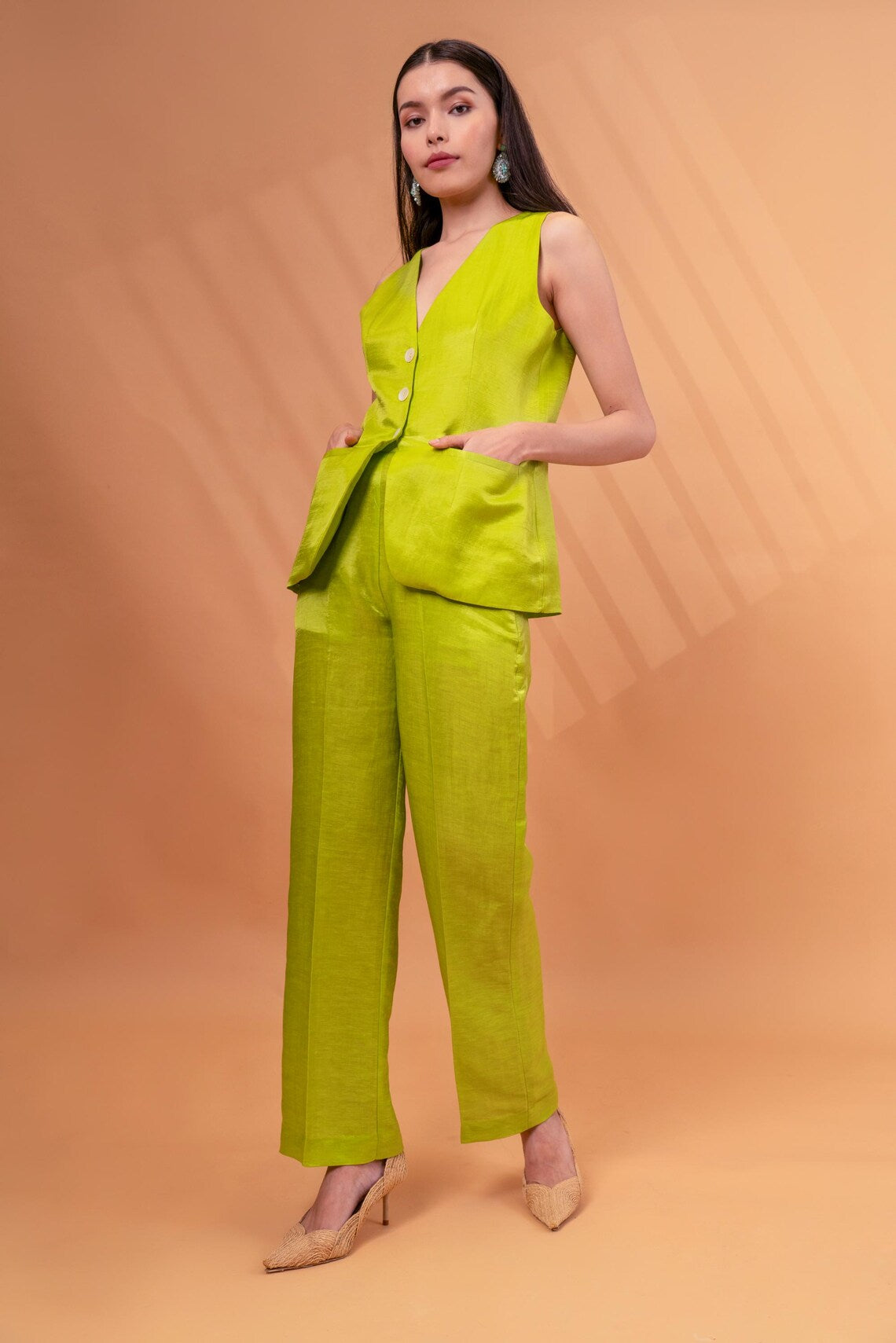 Co-ord Set with Waistcoat and Pants